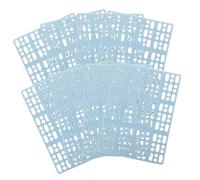 NOLITOY Bunny Foot Mat Rabbit Cage Mat with Holes Design for Preventing Scratching and Easy Cutting - Plastic Pet Floor Pad for Small Animal Cages, 8Pcs Sky-Blue DIY Habitat Bedding