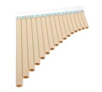 NOLITOY C Key Panpipes Beginner Row Flute Musical Instrument for Students Children Made of Safe Abs Resin Portable Pan Pipes for Musical Education with 16 Pipes
