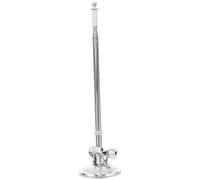 NOLITOY Car Flag Pole Bracket Suction Mount Adjustable 1m Telescopic Silver Flagpole Holder for Vehicle and Glass Door Outdoor Display