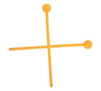 NOLITOY Carillon Drumsticks for Children and Beginners Simple and Elegant Design Tongue Drum Mallets 2pcs with Polished Abs Surface and Good Tenacity, Orange for Musical Performance