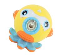 NOLITOY Cartoon Octopus Bubble Machine with Music and Lights Automatic Bubble Maker for Outdoor Party Abs Material Easy Interactive Fun Yellow