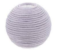NOLITOY Cat Scratcher Ball with Holes Sisal Rope Interactive Chewing Toy Purple Indoor Puzzle Play for Kittens and Cats