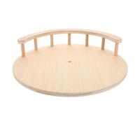 NOLITOY Cat Tree Steps Cat Scratch Board Wooden round Detachable Platform 30cm Khaki with Pre-drilled Holes DIY Bedroom