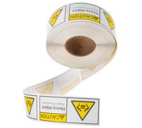 NOLITOY Caution Heavy Label Stickers Roll with 500 Adhesive Heavy Team Lift Labels for Transportation Packaging, Easy to Be Noticed and Grab Attention