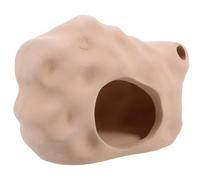 NOLITOY Ceramic Fish Tank Hideout Cave, Beige Jar Aquarium Decoration, Safe Hiding Spot and Breeding Aid for Freshwater Shrimp