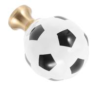 NOLITOY Ceramic Football Cabinet Pulls Durable Sports Ball Shape Closet Door Knob Modern Furniture Handles for Kitchen Bedroom Drawer Wardrobe