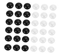 NOLITOY Ceramic Go Chess Stones Black White Board Game Accessories Portable Educational for Family Play