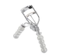 NOLITOY Ceramic Handle Eyelash Curler for Asian Eyes Manual Lash Curling Tool with Ergonomic Grip Cold-Press Curling for Sensitive Lashes Beige Compact Makeup Accessory