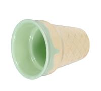NOLITOY Ceramic Ice Cream Cone Mug with Spacious Interior and Comfortable Grip, Reusable Cone Shaped Dessert Bowl for Summer Party or Holiday Party Serving Large Servings