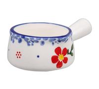 NOLITOY Ceramic Milk Jug with Handle Small Porcelain Creamer Pitcher for Sauce and Coffee Serving Sturdy Multi-use Ceramic Cup for Milk Cream Vinegar and Hot Syrup Elegant Small Pitcher