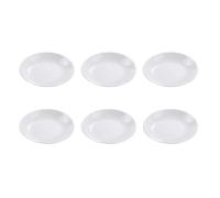 NOLITOY Ceramic Sauce Serving Dishes 6Pcs 3.5-Inch White Small Plates for Tapas and Appetizer Serving