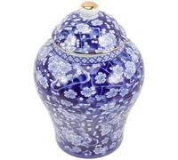 NOLITOY Ceramic Sealed Tea Canister 1300ml Multi-functional Storage Canister for Tea Leaves and Candies Retro Style with Lid Suitable as Desktop Adornment Or Housewarming