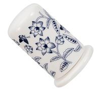 NOLITOY Ceramic Toothpick Tube with Lid Blue and White Porcelain Holder Dispenser Jar for Home and Restaurant Table Storage Decorative and Compact Toothpick Container
