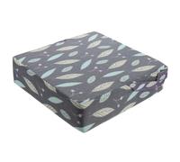 NOLITOY Children's Booster Seat Cushion Waterproof Polyester Baby Dining Chair Pad High Chair Booster Seat for Toddlers Aged 1-5 Gray Leaf Pattern