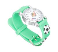 NOLITOY Children's Silicone Wrist Watch Green Cartoon Adjustable Strap