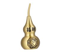 NOLITOY Chinese-style Copper Gourd Ornament Feng Shui Adornment for Home and Office Unique Chic Decor with Wealth and Protection Symbol Lightweight Portable Gift for Living Space