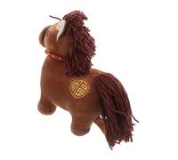 NOLITOY Chinese Zodiac Horse Plush Mascot Festive Stuffed Animal Figurine for Home Office Decoration Cultural Blessing Souvenir with Sturdy Detailed Craftsmanship