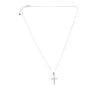 NOLITOY Christian Cross Pendant Necklace Twisted Chain with Cubic Zirconia for Women European Minimalist Design and Versatile Jewelry for Daily Wear and Anniversaries