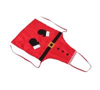 NOLITOY Christmas Kitchen Apron for Women Stain Resistant Sleeveless Cooking Smock with Cute Santa Claus Design for Holiday Baking and Festive Party Protection