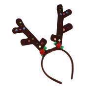 NOLITOY Christmas Reindeer Headband Antlers Hair Hoop for Festive Costume Comfortable Xmas Headdress for Adults Boys and Girls Eye-catching Holiday Accessory