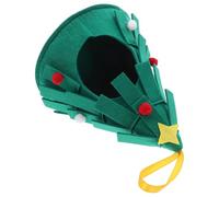 NOLITOY Christmas Tree Parrot Sleeping Hut Felt Decorative Green