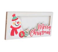 NOLITOY Christmas Wooden Money Holder Snowman Card Organizer Lightweight Holiday Party Favor Festive Table Centerpiece for Women Gift