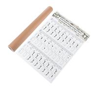 NOLITOY Clarinet Chord Chart Learning Guide for Beginners with Coated Paper, Practice Tool and Fingering Diagram, for Clarinet Training and Note Recognition