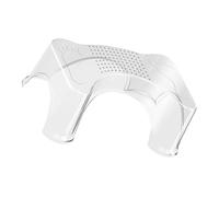 NOLITOY Clear Toilet Stool for Adults and Non-Slip Squatting Footrest for Pooping and Potty Training Multi-use Bathroom Step Stool Enhancing Independence and Self-Care Skills
