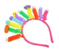 NOLITOY Colorful Cartoon Headband Creative Twisted Spring Hair Hoop Decorative Headwear for Women Party Carnival Festivals Photo Shoots Funny Novelty Accessory