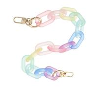NOLITOY Colourful Acrylic Bag Chain Replacement Strap with Karabiner Hook for Kettentasche Silber and Guess Schulterriemen Eco-Friendly Purse Chain Accessory for Bag Replacement