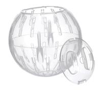 NOLITOY Compact Hamster Exercise Ball Clear Running Ball for Small Animals for Dwarf Hamsters Gerbils and Other Pets Promotes Fitness and Mental Health Easy