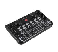 NOLITOY Compact Portable Live Sound Card Mixer for Desktop Singing with Multi-language Audio Mixing Efficient User-friendly Interface for Streaming Gaming Recording and Travel