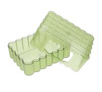 NOLITOY Container Bathtub Hamster Green Bottom with Bath Anti-skid Sturdy Ps Material, Cookie Shaped Multi-function Bathing and for Small Animals Bathroom Needs