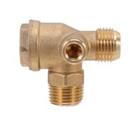 NOLITOY Copper Check Valve for Air Compressor Non Return Silent One-Way Control Attachment Energy-Saving Pneumatic Tool Part with Pipe Connection for Precise Air Flow Management
