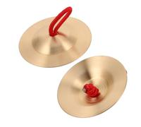 NOLITOY Copper Finger Cymbals for Handheld Percussion Instruments with Clear Resonant Sound User-friendly Design for Early Music Education and Dance Practice Rhythm Makers for Parties and