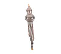 NOLITOY Copper-plated B Key Hulusi Flute for Students Professional Chinese Cucurbit Wind Instrument with Triple Tone Function Beginner-friendly Traditional Gourd Flute for Learning and
