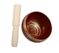 NOLITOY Copper Yoga Bowl Set with Wooden Mallet for Deep Tones and Therapeutic Sound, Hand Made Singing Bowl for Meditation and Home Decoration,