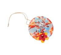 NOLITOY Creative Blown Glass Hummingbird Feeder with Colorful Teardrop Design for Outdoors Hanging Backyard Glass Feeder for Garden Window Decor Encourages Nature Interaction and