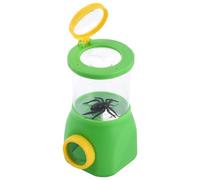 NOLITOY Creative Double Lens Magnifying Observation Box with Transparent Cover Safe Material Catcher Container for Outdoor Exploration and Natural Science Learning Light Green