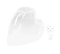 NOLITOY Creative Heart-shaped Hydroponic Hanging Vase Glass Flower Holder Wall-mounted Planter for Indoor Home Decor with No-trace Nails Included