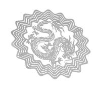 NOLITOY Creative Metal Wind Spinners Outdoor Hanging Garden Decor Artistic Dragon Design for Patio Ornament