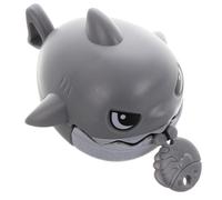 NOLITOY Creative Pull String Shark with Vibration Function Mini Plastic Sea Animal Plaything for DIY Keychain and Bag Hanging Adorable Grey Shark Design for Boys
