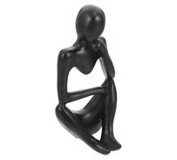 NOLITOY Creative Resin Thinker Shape Decorative Ornament Simple Artistic Design, Practical Desktop and Office Decor for Modern Home or Workspace