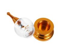 NOLITOY Crystal Alloy Pagoda Buddhist Desk Ornament for Meditation Decor Small Bodhi Tower Figurine Eastern Cultural Accent for Home and Office Gift