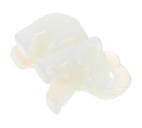 NOLITOY Crystal Elephant Decor Delicate Eye Stone Sculpture Compact Home Ornament with Smooth Surface Creative Handcrafted Animal Figurine for Cabinet and Desktop Display