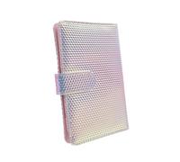 NOLITOY Dazzling Magnetic Buckle Notebook Cover Portable Handbook Protector Smooth Surface Notepad Shell Protective Diary Case for School Office Use