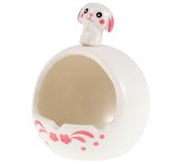 NOLITOY Decorative Ceramic Rabbit Ashtray Compact Car Ash Tray for Women and Desktop Use