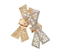 NOLITOY Detachable Bow Shoe Clips for Wedding Women Elegant Bowknot Shoe Charms Decorations for Pumps Heels Flats Reusable Bridal Accessories for Party and Special Occasions