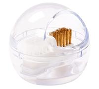 NOLITOY Detachable Nail Drill Bit Cleaning Brush Box with Soft and Hard Steel Wire Portable Nail Tool Cleaner for Deep Cleaning and Prolonging Drill Bit Life Ergonomic Design for Salon and