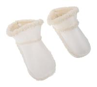 NOLITOY Detachable Warm Hole Shoe Inserts for Winter Fuzzy Insulated Cotton Lining Stable Non-slip Design Soft Skin-friendly Material Removable Washable Insoles for Cozy Feet